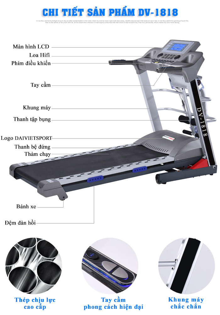 Máy chạy bộ điện Đại Việt DV-1818