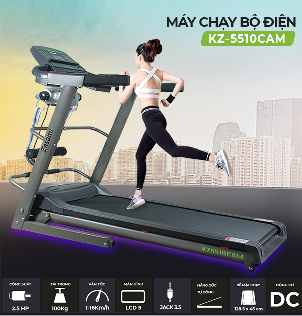 Giảm cân tại nhà với máy chạy bộ điện